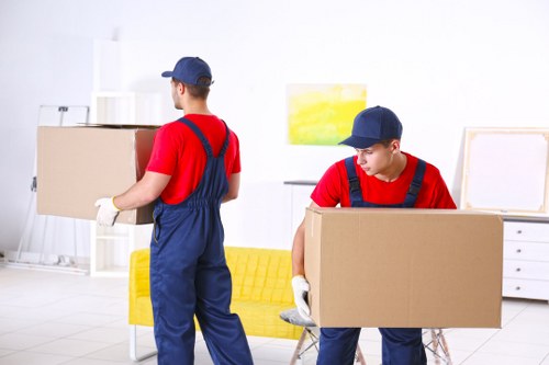 Storage units and packed boxes for Hampstead homes