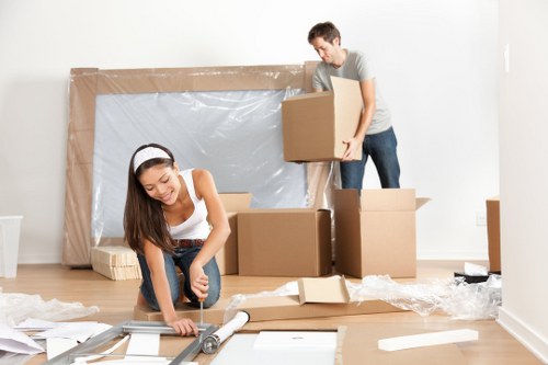Office removals team planning a business move in Hampstead
