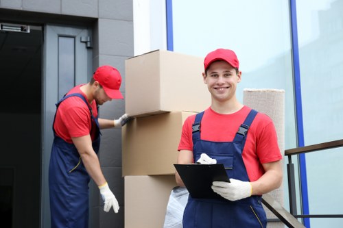 Flat removals team handling a Hampstead apartment move with careful planning
