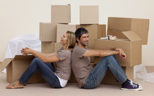 Careful handling of household items during a Hampstead move