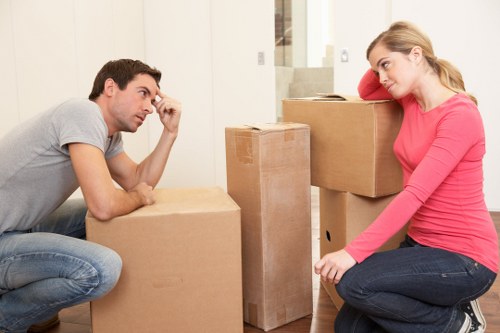 Preparing and loading a removal truck for a Hampstead move