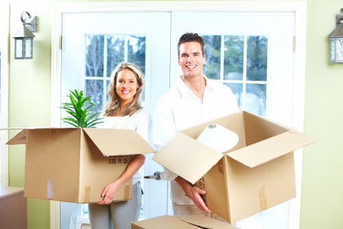 Prepared packing checklist and boxes for a Hampstead property or office move